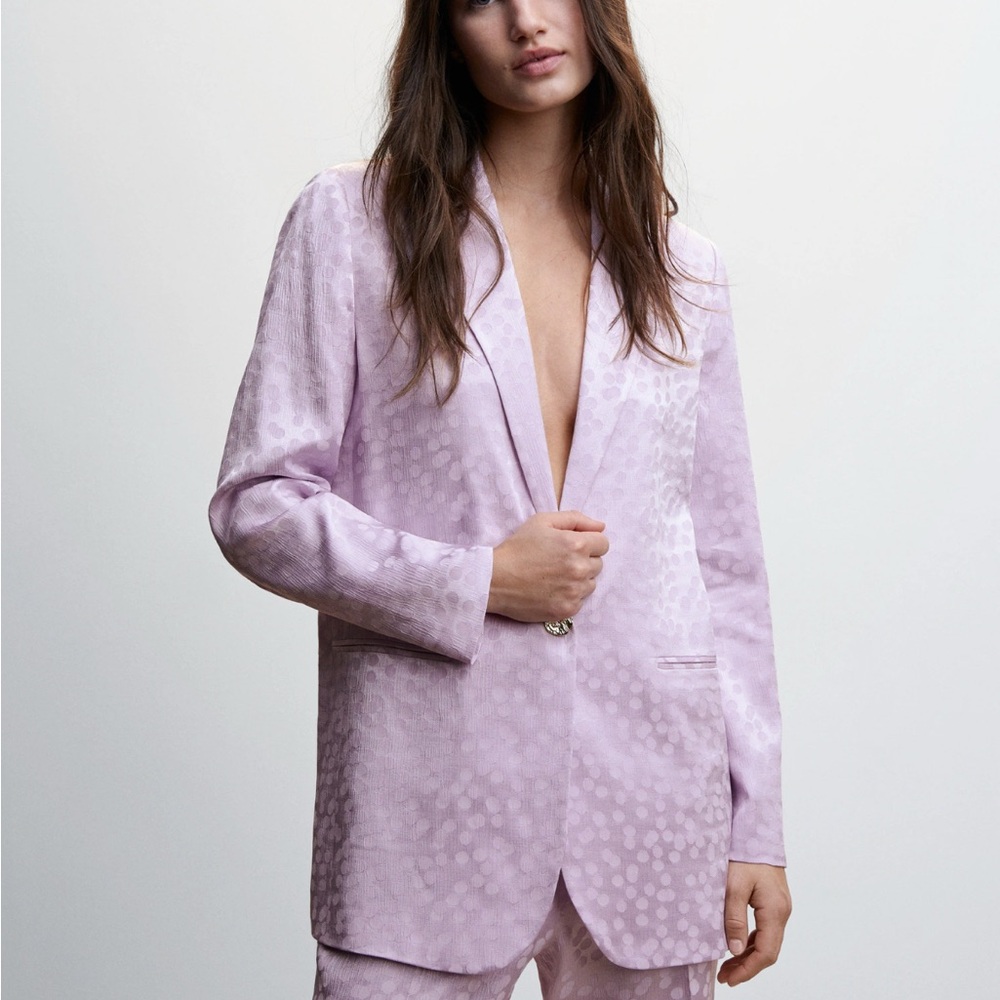 MANGO SATIN BLAZER like new